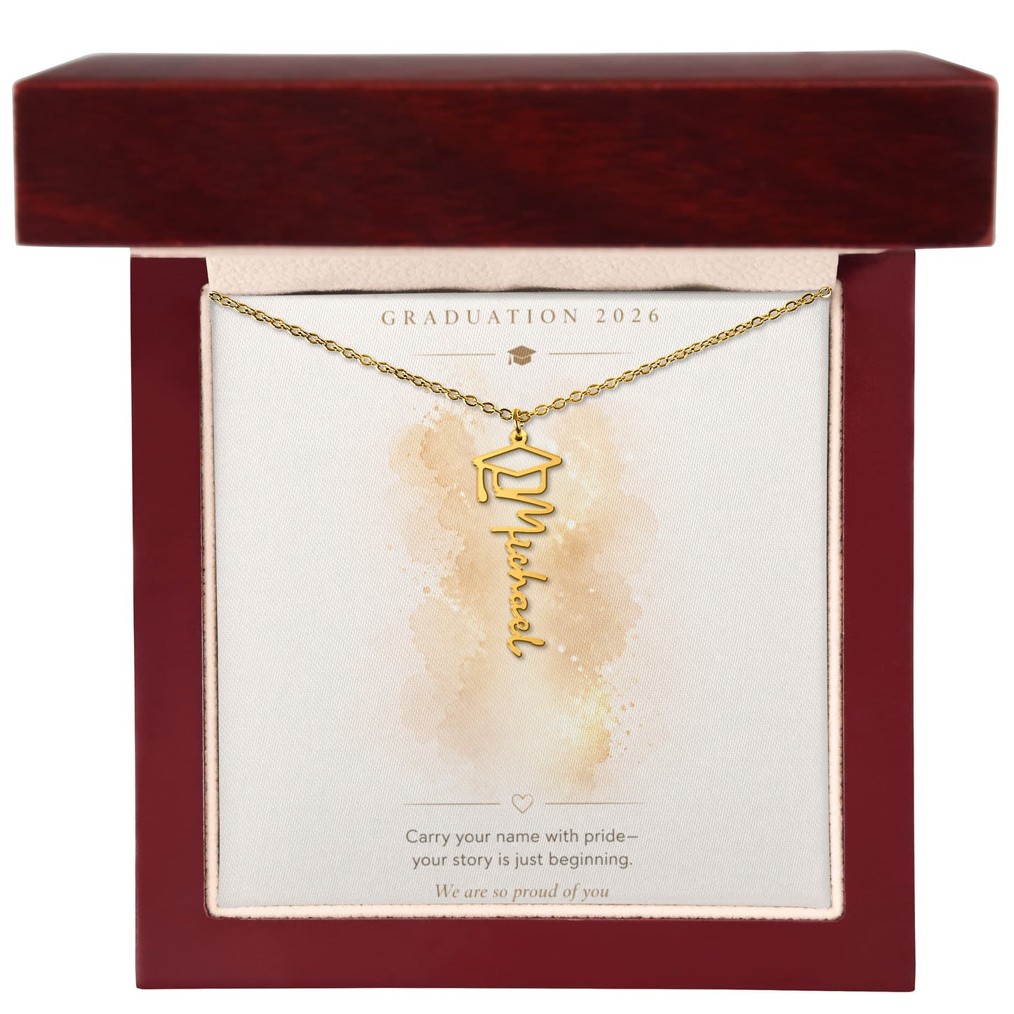 Gradulation Name Necklace for Her