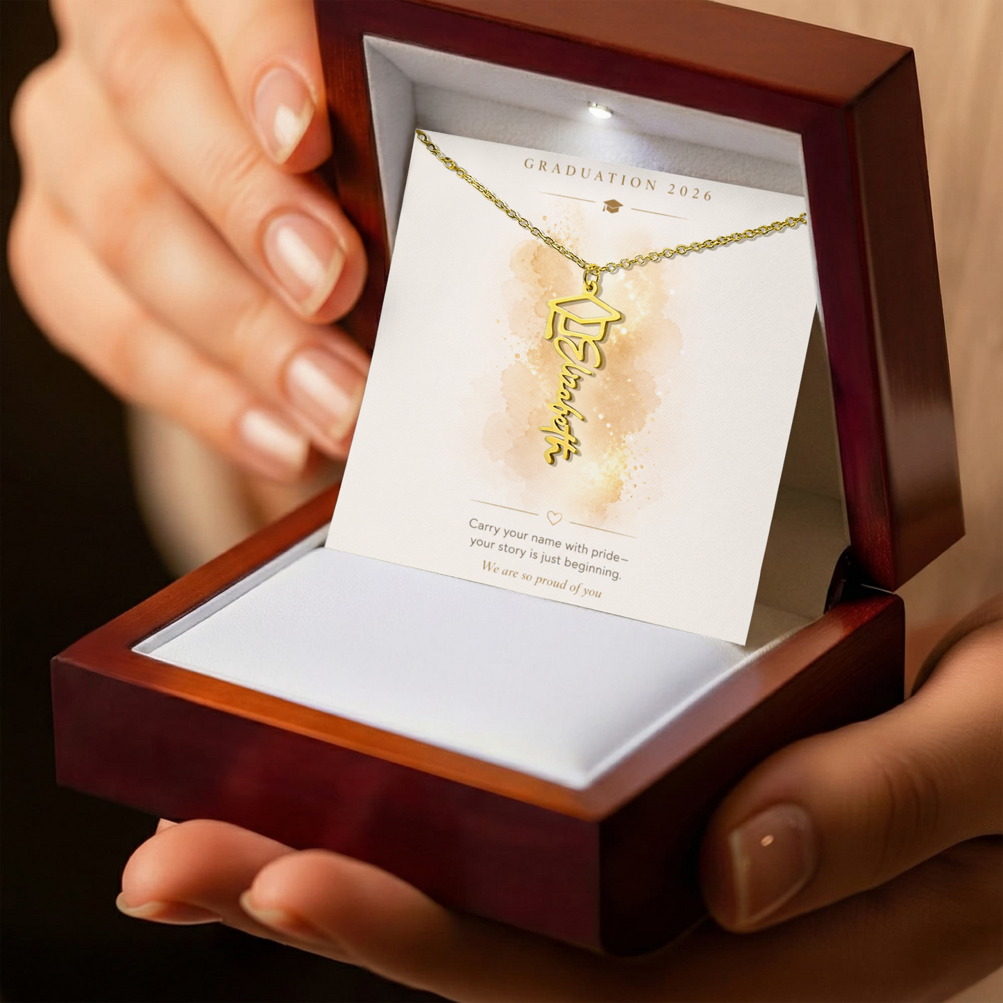 Gradulation Name Necklace for Her